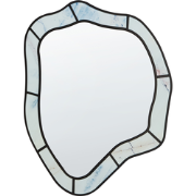 Beliani LIVERDUN - Wandspiegel-Blauw-Glas