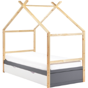 Beliani ORGEVAL - Kinderbed-Grijs-Dennenhout