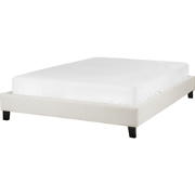 Beliani ROANNE - Tweepersoonsbed-Beige-Polyester