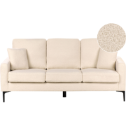 Beliani GAVLE - Driezitsbank-Beige-Bouclé