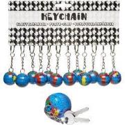 Decopatent 48 STUKS Wereldbol Sleutelhangers - Uitdeelcadeaus - Trakta...