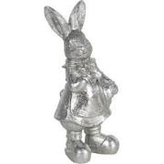 Clayre & Eef Beeld Konijn 13 cm Zilverkleurig Polyresin Woonaccessoire...