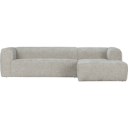 WOOOD Bean Hoekbank Rechts - Stof - Naturel - 73x305x96