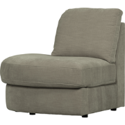 vtwonen Family 1-Zits Bank Element Ronde Hoek Links - Polyester -Grijs