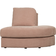 vtwonen Family 1-Zits Bank Element Ronde Hoek Rechts -Polyester -Roze