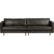 BePureHome Rodeo Bank 3-Zits - Recycle Leer -  Zwart - 83x275x88