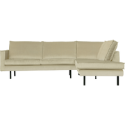 BePureHome Rodeo Hoekbank Rechts - Velvet - Pistache - 85x266x86/213