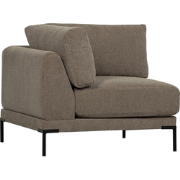 vtwonen Couple Hoek Bank Element - Polyester - Taupe