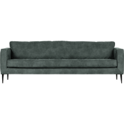 vtwonen Crew 3-Zitsbank - Polyester - Petrol - 80x235x90