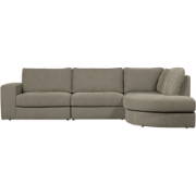 vtwonen Family Hoekbank Ronding Rechts  - PE - Warm Grijs - 85x301x189