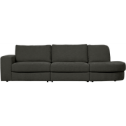 vtwonen Family 2,5-Zits Ronding Rechts - PE - Antraciet - 85x298x98