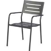 Exotan Hawaii Tuinstoel Met Armleuning  - Aluminium - Grijs - 85x56x53