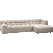 WOOOD Allure Chaise Longue Bank Rechts - Polyester - Naturel