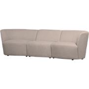 WOOOD Coco 3-Zits Bank - Bouclé - Zand - 70x227x72