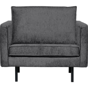 BePureHome Fauteuil Rodeo - Structure Velvet - Mountain - 85x105x86
