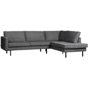 BePureHome Hoekbank Rechts Rodeo - Velvet - Mountain - 85x266x213