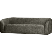 BePureHome 3-Zits Bank Sloping - Structure Velvet - Frost - 77x240x87