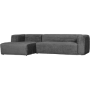 WOOOD Bean Hoekbank Links - Structure Velvet - Cloud Sky - 73x305x175