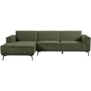 Tower living Leeds 2,5-seater AR + Chaise Lounge L - Bottle Green