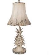 Clayre & Eef Tafellamp Ø 30x64 cm Beige Metaal