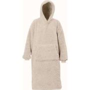 Teddy Hoodie Beige- 120 cm