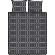 Ten Cate Katoenen Dekbedovertrek - 140x200/220 cm - Graphic Gray - Ant...
