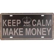 Clayre & Eef Tekstbord  30x15 cm Zwart Ijzer Rechthoek Wandbord