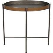Clayre & Eef Bijzettafel  69x47x66 cm Bruin Ijzer Ovaal