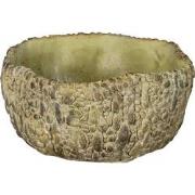Clayre & Eef Bloempot  22x21x11 cm Groen Steen Rond Bloempot binnen