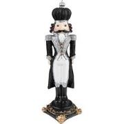 Clayre & Eef Kerstdecoratie Notenkraker 24 cm Zwart Polyresin