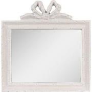 Clayre & Eef Spiegel  30x31 cm Grijs Kunststof Glas Rechthoek Grote Sp...