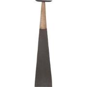 Clayre & Eef Kandelaar  60 cm Grijs Bruin Hout Ijzer Vierkant Kaarsenh...