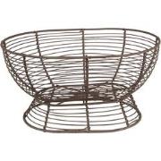 Clayre & Eef Opbergmand  28x18x14 cm Bruin Ijzer Mand