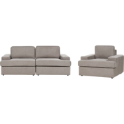 Beliani ALLA - Zitgroep-Bruin-Polyester
