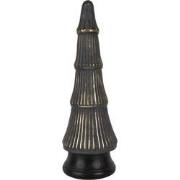 Clayre & Eef Kerstdecoratie Kerstboom Ø 15x45 cm Grijs Goudkleurig Gla...