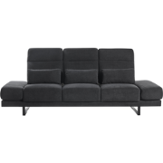 Beliani IKAST - Driezitsbank-Zwart-Polyester