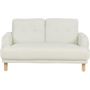 Beliani TUVE - Tweezitsbank-Wit-Polyester