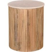 Bijzettafel Davi Marmer Naturel Rond 45cm - Giga Meubel