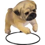 Clayre & Eef Beeld Hond 18x12x14 cm Bruin Polyresin Woonaccessoires