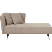 Beliani RIOM - Chaise longue-Beige-Polyester