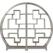 Fine Asianliving Chinese Boekenkast Ronde Display Open Kast Olijfgrijs
