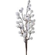 Clayre & Eef Decoratie Tak 42 cm Wit Kunststof Kerstdecoratie