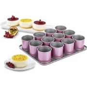 Dr. Oetker Bakplaat met 12 mini cake vormpjes creative studio Ø 80cm