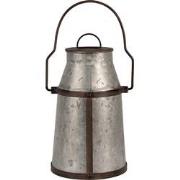 Clayre & Eef Decoratie Melkbus  26 cm Grijs Bruin Metaal Melkkan