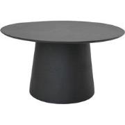 HSM Collection-Ronde Eettafel Drum-140X140X77-Zwart-Mango
