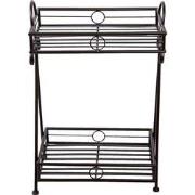 Clayre & Eef Plantenrek  40x25x60 cm Bruin Metaal Rechthoek Tuinrek