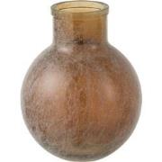 J-Line - Vaas Glas Bruin Wash - 24x24x31cm