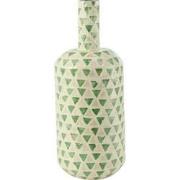 J-Line - Vaas Nuye Druppel Schelpen/papier Groen - 19x19x52.5cm