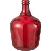 J-Line - Vaas Karaf Glas Rood Medium - 26x26x42cm