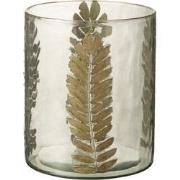 J-Line - Vaas Gouden Blad Large - 19x19x22.5cm